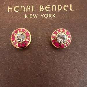 EUC- Henri Bendel New York Studs - Pink